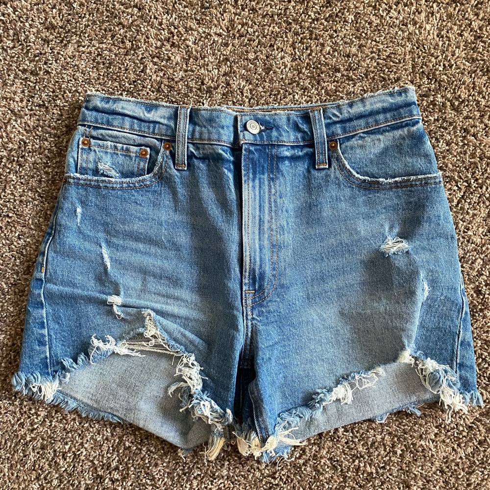 Abercrombie & Fitch The 4” Mom Short High Rise
